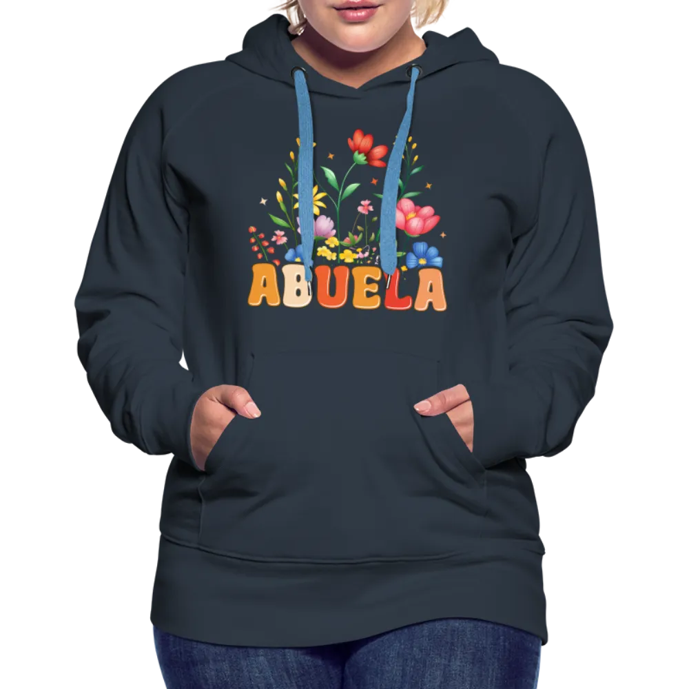 Abuela Women’s Premium Hoodie with Floral Design