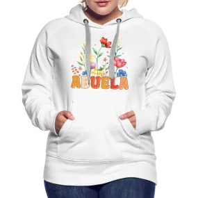 Abuela Women’s Premium Hoodie with Floral Design