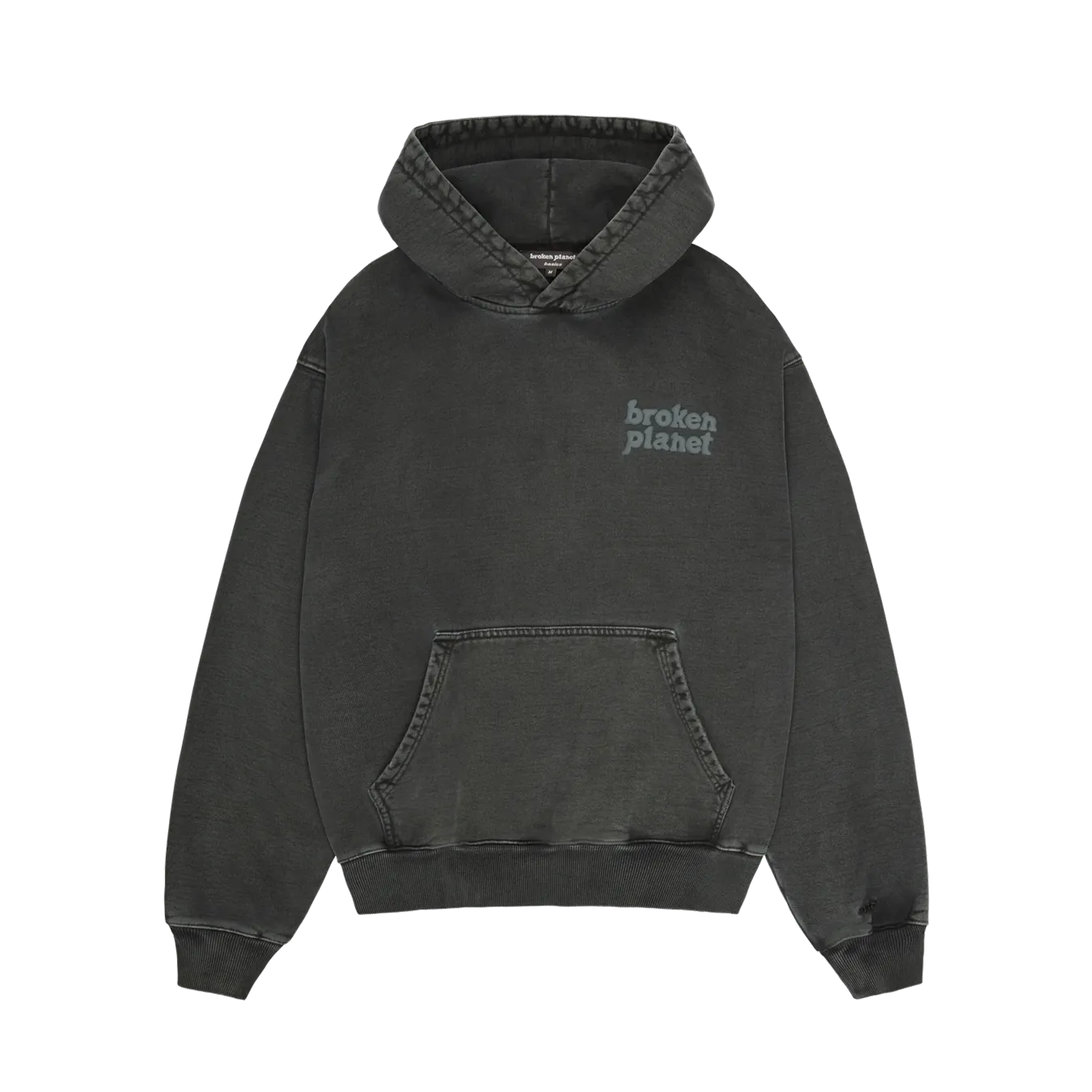 Broken Planet Basics Hoodie - Washed Soot Black