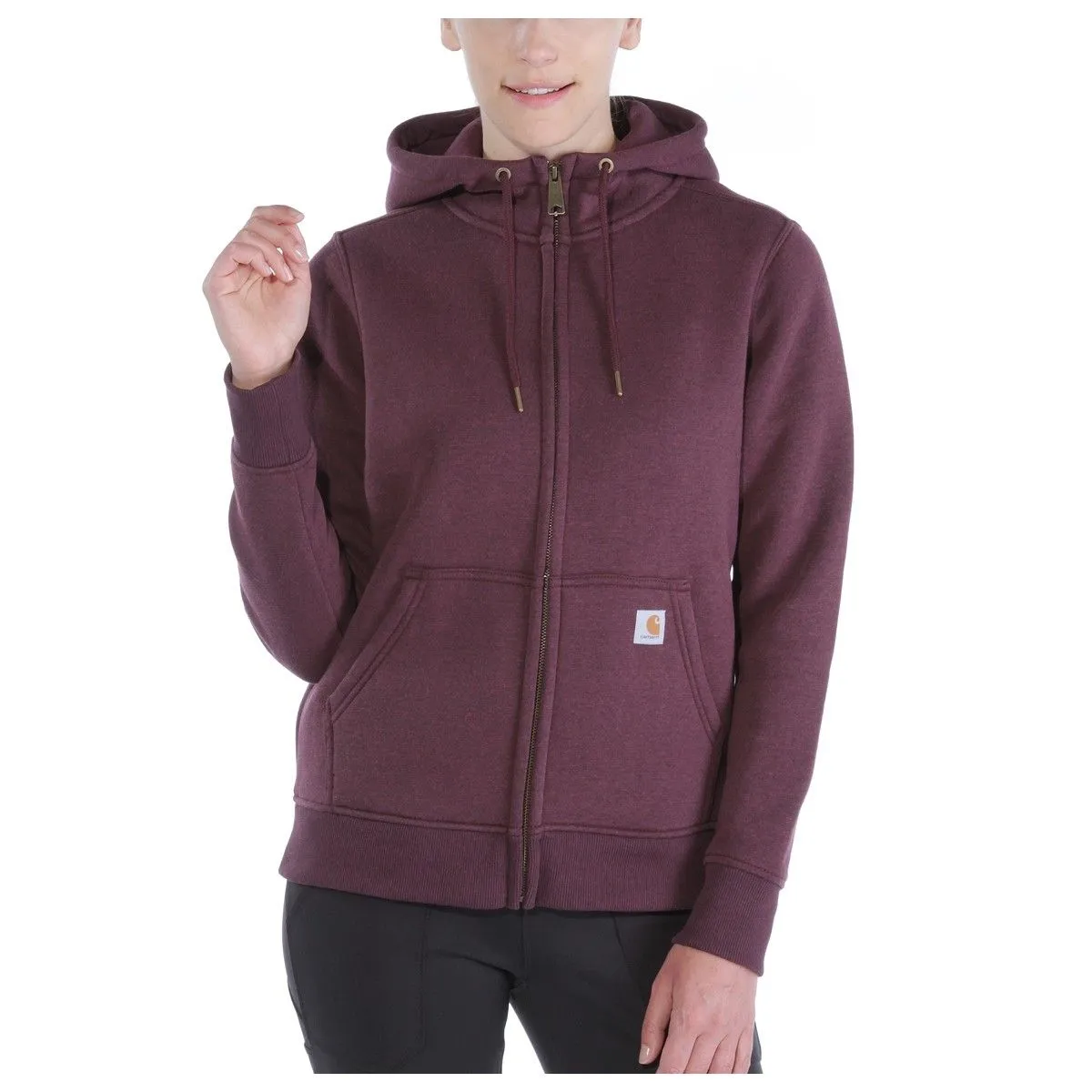Carhartt&#x20;102788&#x20;Clarksburg&#x20;Full&#x20;Zip&#x20;Hoodie&#x20;-&#x20;Fudge&#x20;Heather