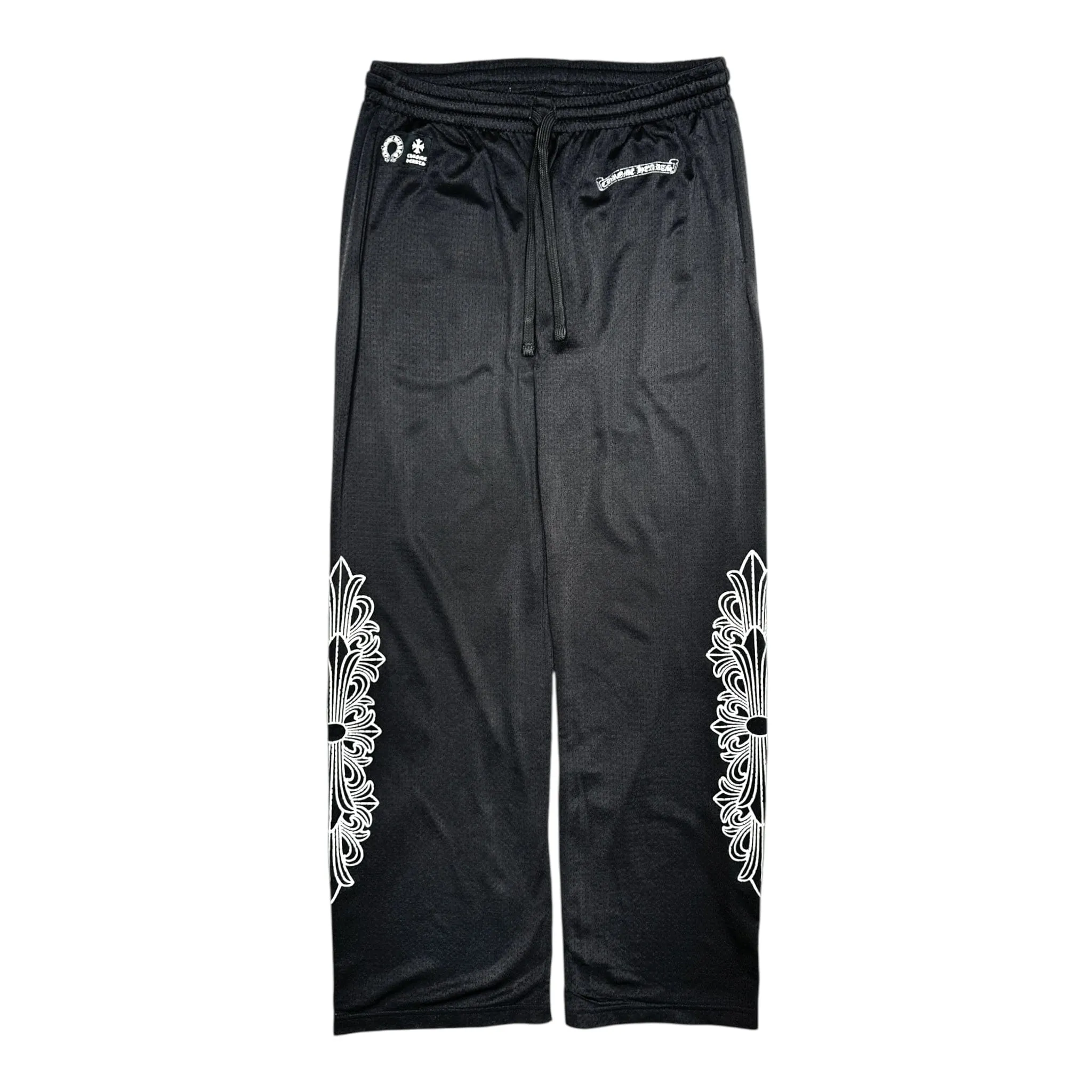 Chrome Hearts Sports Mesh Varsity Pants Black Pre-Owned