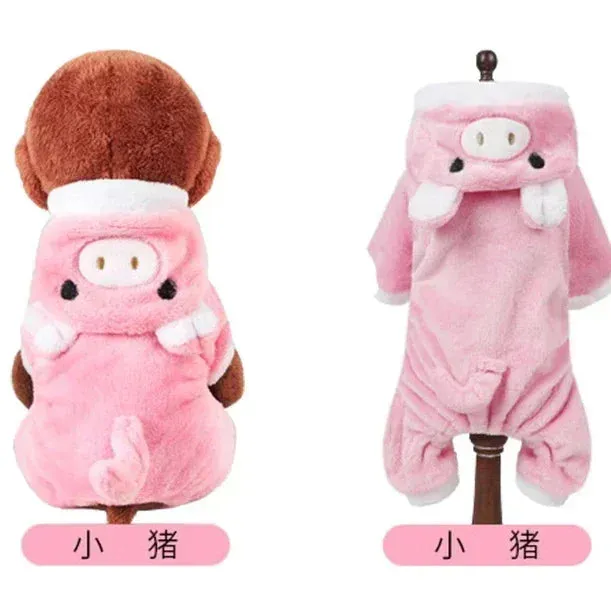Cozy Fleece Pet Hoodie for Small to Medium Dogs and Cats