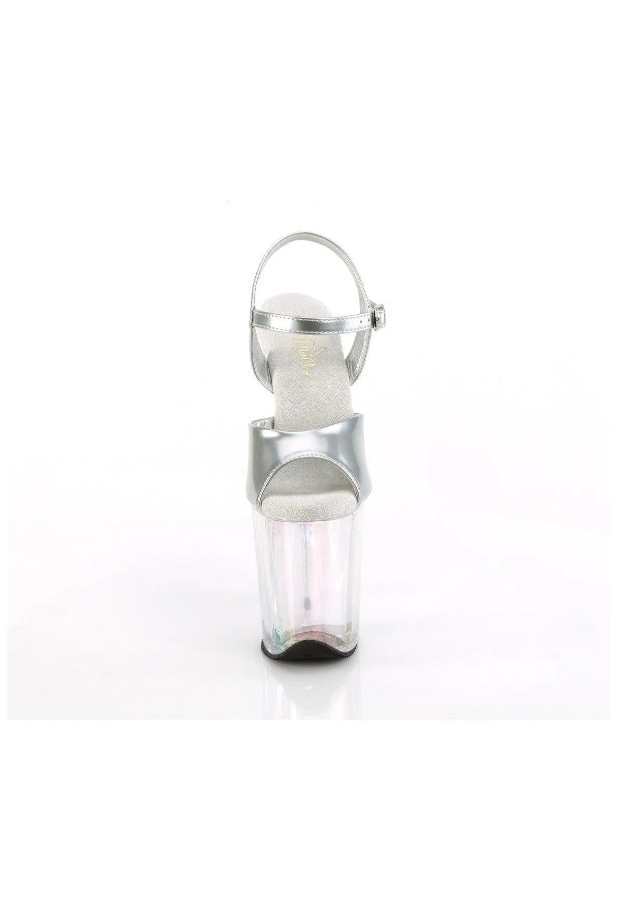 FLAMINGO-809HT Silver Patent Sandal