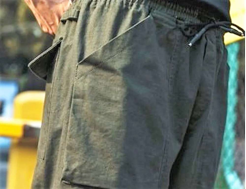 Men's Spring/Autumn Cotton Straight Loose Cargo Pants
