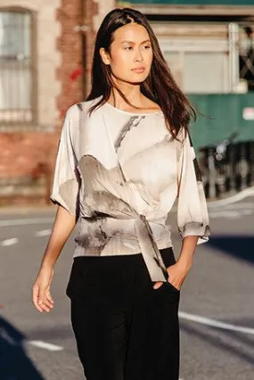 Side Tie Top - Watercolor