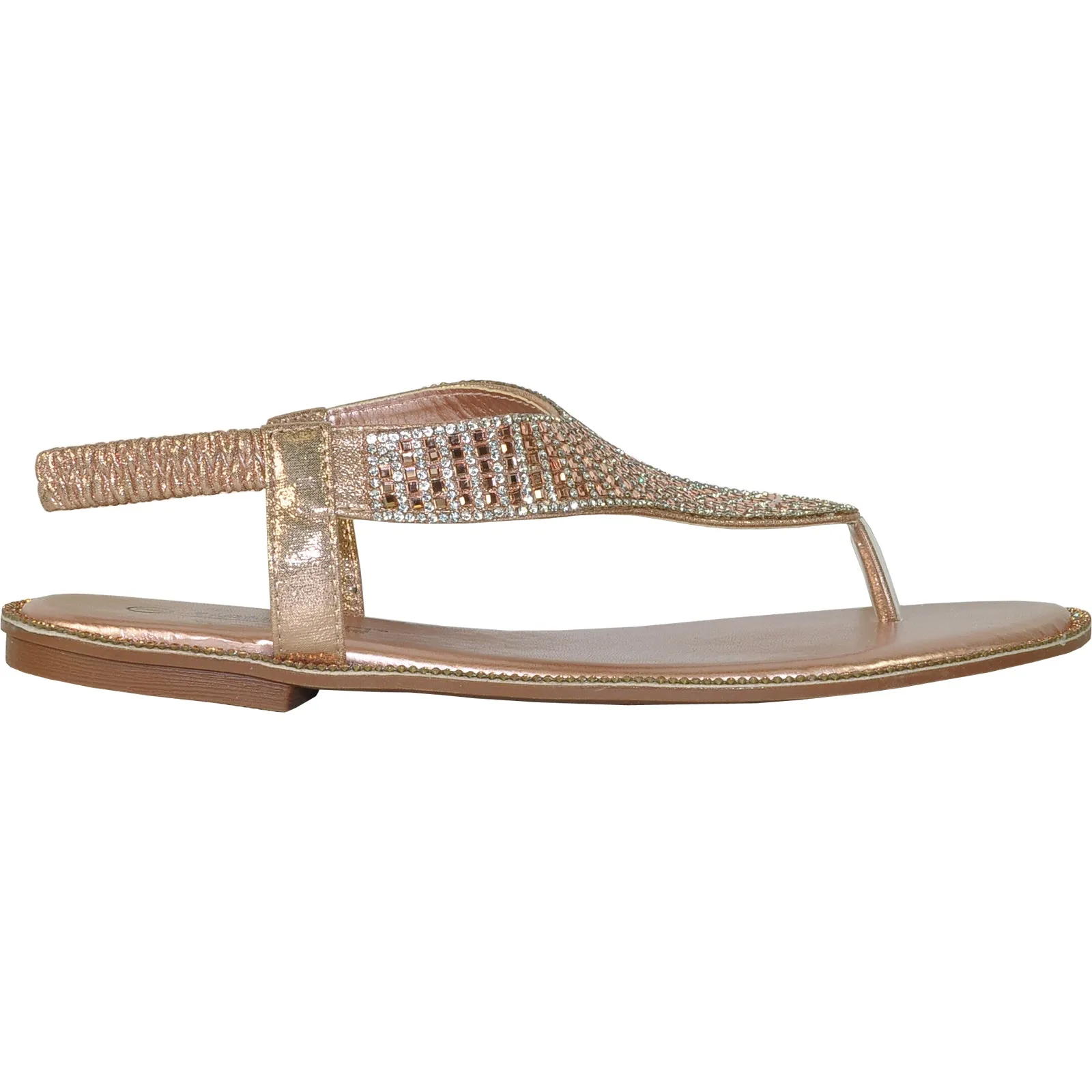 VANGELO Women Sandal ROBERTA-1 Flat Sandal Rose Gold