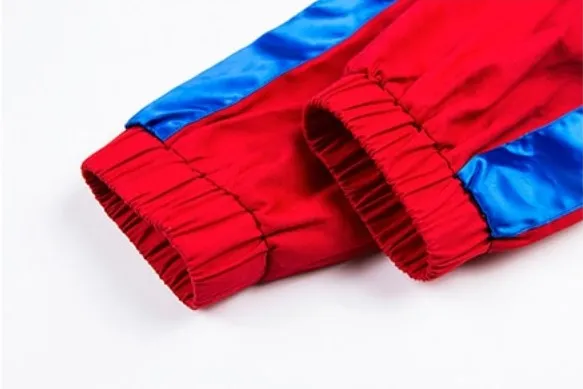 Women's Autumn Patchwork Striped Spliced Cargo Pants With Buttons & Sashes