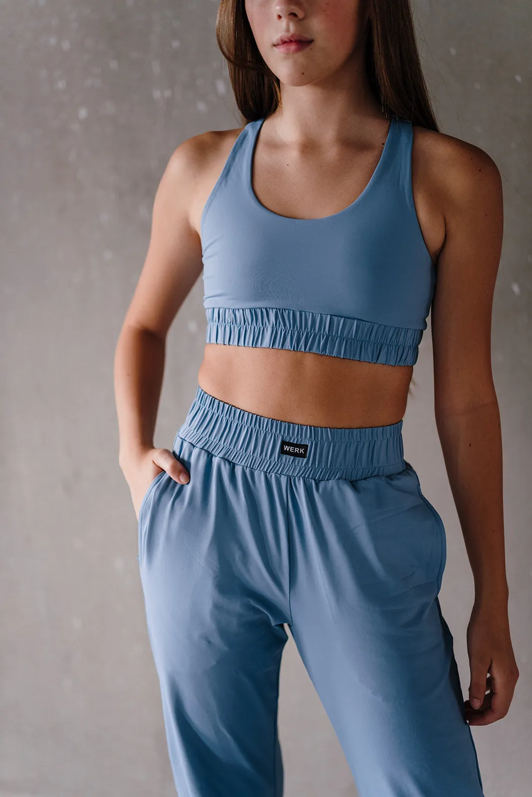 Youth Chalk Blue Track Pants